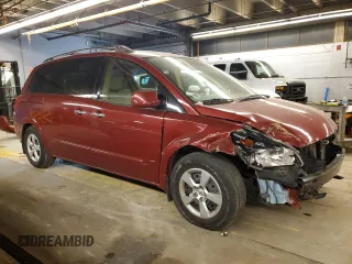 2008 Nissan Quest with VIN 5N1BV28U98N104347, listed as a Copart auction lot 82894454 with 114,144 mi miles and Salvage Title. Bid and sale history available at carsss.com. Image 4.