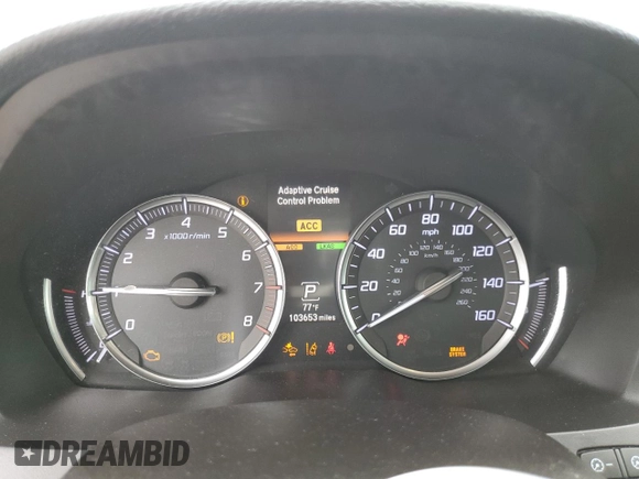 2018 Acura MDX Technology with VIN 5J8YD3H5XJL007600, listed as a Copart auction lot 51419945 with 103,653 mi miles and Salvage title. Bid and sale history available at DreamBid. Image 9.