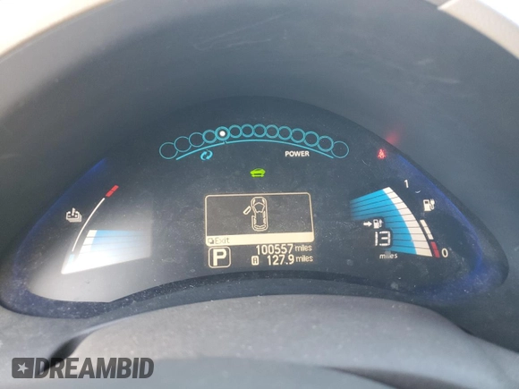 2011 Nissan LEAF SL-e z VIN JN1AZ0CPXBT001891, wystawiony jako Copart lot #58844605 z przebiegiem 100 557 mil mil oraz Czysty tytuł • Clean title. Historia ofert i sprzedaży dostępna na DreamBid. Obrazek 9.