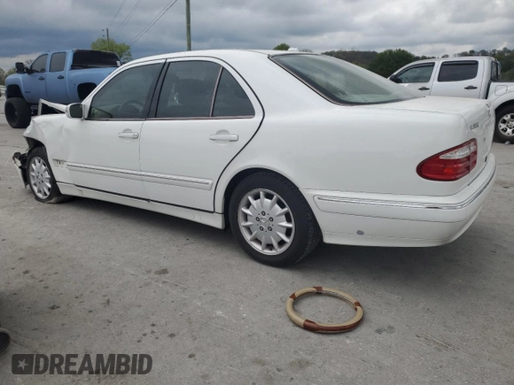 2001 Mercedes-Benz E 320 z VIN WDBJF65J91B243222, wystawiony jako Copart lot #52876235 z przebiegiem 118 428 mil mil oraz Czysty tytuł • Clean title. Historia ofert i sprzedaży dostępna na DreamBid. Obrazek 2.