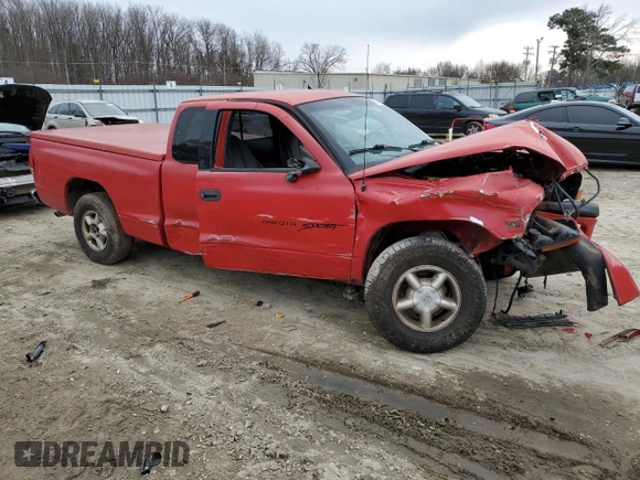 1997 Dodge Dakota with VIN 1B7GL23Y8VS274903, listed as a Copart auction lot 89144525 with 270,609 mi miles and Clean Title. Bid and sale history available at carsss.com. Image 4.