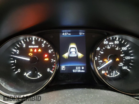 2020 Nissan Rogue SV z VIN JN8AT2MV6LW132988, wystawiony jako Copart lot #57816715 z przebiegiem 92 728 mil mil oraz Szkoda całkowita • Salvage title. Historia ofert i sprzedaży dostępna na DreamBid. Obrazek 9.