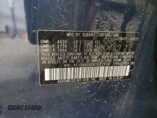 2024 Subaru Legacy Premium z VIN 4S3BWAD65R3002558, wystawiony jako Copart lot #57884505 z przebiegiem 21 259 mil mil oraz Szkoda całkowita • Salvage title. Historia ofert i sprzedaży dostępna na DreamBid. Obrazek 12.