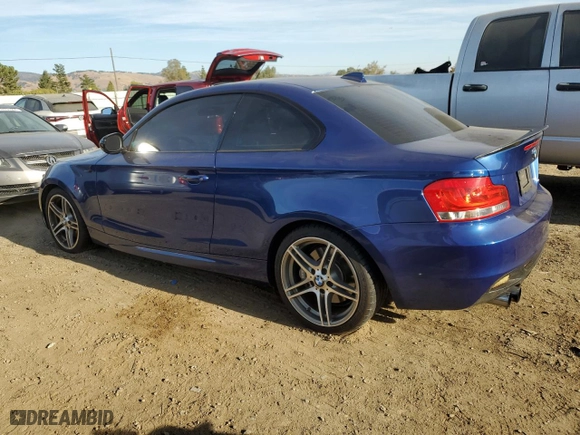 2013 BMW 1 Series 135i with VIN WBAUC9C53DVY60615, listed as a Copart auction lot 76811044 with 77,183 mi miles and Salvage Title. Bid and sale history available at carsss.com. Image 2.