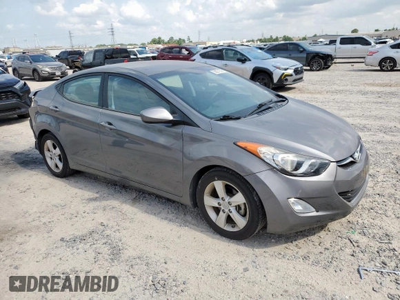 2013 Hyundai Elantra GLS z VIN 5NPDH4AE4DH292871, wystawiony jako Copart lot #58271825 z przebiegiem 74 746 mil mil oraz Szkody całkowita. Historia ofert i sprzedaży dostępna na DreamBid. Obrazek 4.