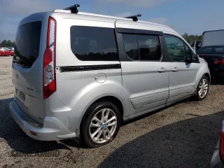 2015 Ford Transit Connect Wagon Titanium with VIN NM0GE9G77F1202471, listed as a Copart auction lot 66541324 with 223,089 mi miles and Salvage Title. Bid and sale history available at carsss.com. Image 3.