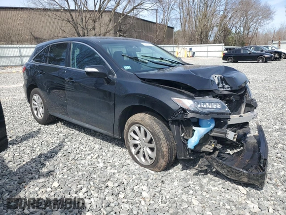 2018 Acura RDX w/Technology Pkg with VIN 5J8TB4H54JL016525, listed as a Copart auction lot 50760575 with 0 mi miles and Salvage Title. Bid and sale history available at carsss.com. Image 4.
