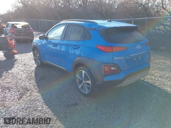 2018 Hyundai Kona Limited with VIN KM8K33A5XJU168830, listed as a IAAI auction lot 41859067 with 43,145 mi miles. Bid and sale history available at carsss.com. Image 3.