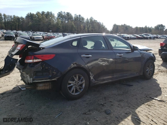 2019 Kia Optima LX with VIN 5XXGT4L31KG299387, listed as a Copart auction lot 50360365 with 0 mi miles and Salvage Title. Bid and sale history available at carsss.com. Image 3.