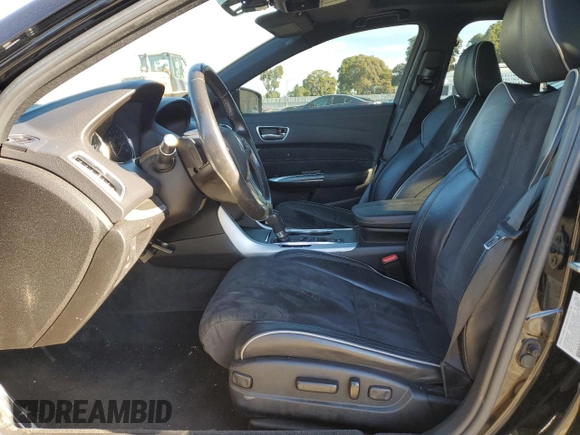 2019 Acura TLX w/A-Spec Pkg with VIN 19UUB1F65KA003343, listed as a Copart auction lot 87400384 with 0 mi miles and Salvage Title. Bid and sale history available at carsss.com. Image 7.