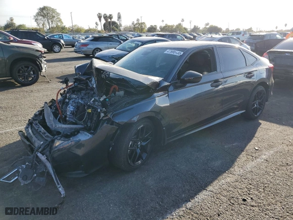 2025 Honda Civic Sedan Hybrid Sport with VIN 2HGFE4F83SH312992, listed as a Copart auction lot 47895135 with 0 mi miles and Salvage Title. Bid and sale history available at carsss.com. Image 1.