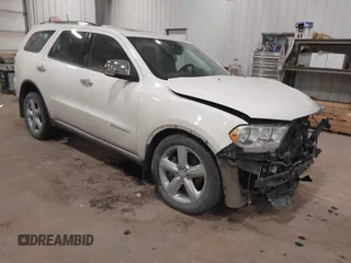 2011 Dodge Durango Citadel with VIN 1D4RE5GG3BC731017, listed as a IAAI auction lot 41406363 with 202,960 mi miles. Bid and sale history available at carsss.com. Image 1.