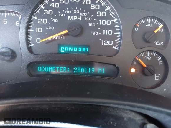 2003 Chevrolet Silverado 1500 LT with VIN 2GCEK19T731319018, listed as a IAAI auction lot 41860041 with 280,119 mi miles. Bid and sale history available at carsss.com. Image 7.