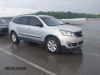 2016 Chevrolet Traverse LS z VIN 1GNKRFED3GJ199716, wystawiony jako IAAI lot #42252912 z przebiegiem 133 763 mil mil oraz . Historia ofert i sprzedaży dostępna na DreamBid. Obrazek 1.