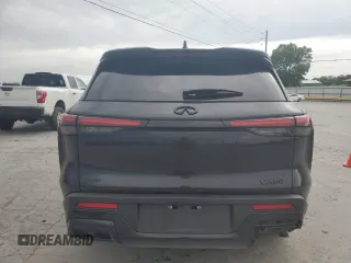 2025 Infiniti QX60 Luxe with VIN 5N1AL1FS8SC333957, listed as a Copart auction lot 57148515 with 22,624 mi miles and Salvage title. Bid and sale history available at DreamBid. Image 6.