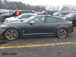 2020 Kia Stinger GT2 with VIN KNAE55LCXL6071473, listed as a IAAI auction lot 41447155 with 123,110 mi miles. Bid and sale history available at carsss.com. Image 14.