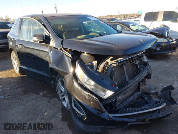 2016 Ford Edge Titanium with VIN 2FMPK3K96GBB12313, listed as a IAAI auction lot 41257855 with 130,329 mi miles. Bid and sale history available at carsss.com. Image 1.