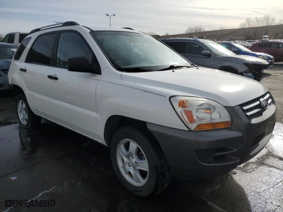 2008 Kia Sportage LX with VIN KNDJE724087522774, listed as a Copart auction lot 49913465 with 115,392 mi miles and Salvage Title. Bid and sale history available at carsss.com. Image 4.