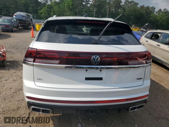 2024 Volkswagen Atlas SEL R-Line with VIN 1V2AE2CA8RC260355, listed as a Copart auction lot 53804085 with 1,951 mi miles and Salvage title. Bid and sale history available at DreamBid. Image 6.