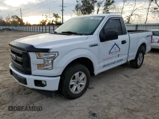 2017 Ford F-150 XL with VIN 1FTMF1C86HKD51728, listed as a Copart auction lot 77807634 with Not Provided miles and Salvage Title. Bid and sale history available at carsss.com. Image 1.
