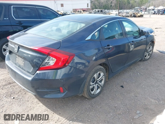 2016 Honda Civic Sedan LX with VIN 19XFC2F54GE080730, listed as a IAAI auction lot 41741400 with 172,987 mi miles. Bid and sale history available at carsss.com. Image 4.