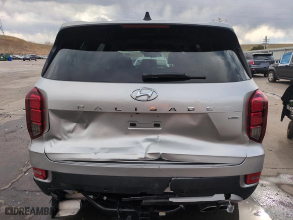 2022 Hyundai Palisade SEL with VIN KM8R4DHE8NU404713, listed as a Copart auction lot 50819965 with 56,593 mi miles and Salvage Title. Bid and sale history available at carsss.com. Image 6.