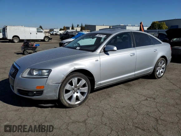 2007 Audi A6 3.2L with VIN WAUDH74F67N086698, listed as a Copart auction lot 79054744 with 93,484 mi miles and Salvage Title. Bid and sale history available at carsss.com. Image 1.