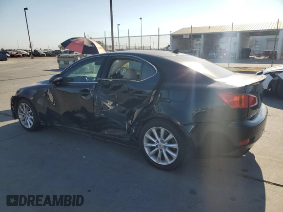 2010 Lexus IS 250 with VIN JTHBF5C28A5111898, listed as a Copart auction lot 62731095 with 181,655 mi miles and Salvage title. Bid and sale history available at DreamBid. Image 2.
