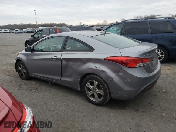 2013 Hyundai Elantra Coupe GS PZEV with VIN KMHDH6AE0DU013588, listed as a Copart auction lot 83197674 with 155,629 mi miles and Salvage Title. Bid and sale history available at carsss.com. Image 2.