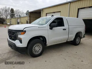 2023 Chevrolet Silverado 1500 Work Truck with VIN 3GCNAAEK9PG363258, listed as a Copart auction lot 48119675 with 0 mi miles and Clean Title. Bid and sale history available at carsss.com. Image 1.