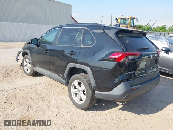 2019 Toyota RAV4 Hybrid LE with VIN 2T3MWRFV3KW007322, listed as a IAAI auction lot 42032500 with 91,985 mi miles and . Bid and sale history available at DreamBid. Image 3.