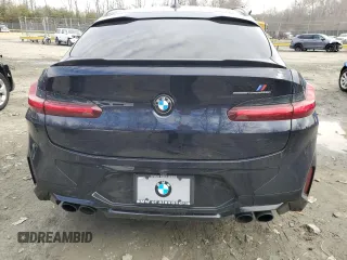 2023 BMW X4 M with VIN 5YM23EC03P9S24918, listed as a Copart auction lot 45127705 with 9,817 mi miles and Salvage Title. Bid and sale history available at carsss.com. Image 6.