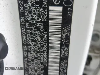 2021 Toyota Prius L Eco with VIN JTDKAMFUXM3149611, listed as a Copart auction lot 44269505 with 81,437 mi miles and Salvage title. Bid and sale history available at DreamBid. Image 12.