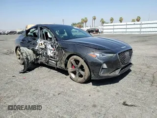 2019 Genesis G70 3.3T Advanced with VIN KMTG34LE8KU015587, listed as a Copart auction lot 69414314 with 66,554 mi miles and Salvage Title. Bid and sale history available at carsss.com. Image 11.