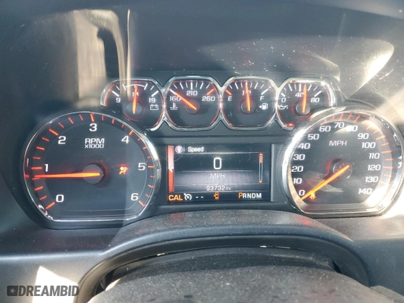 2015 GMC Sierra 1500 SLE with VIN 3GTU2UEC8FG102219, listed as a Copart auction lot 43598875 with 93,732 mi miles and Salvage Title. Bid and sale history available at carsss.com. Image 9.