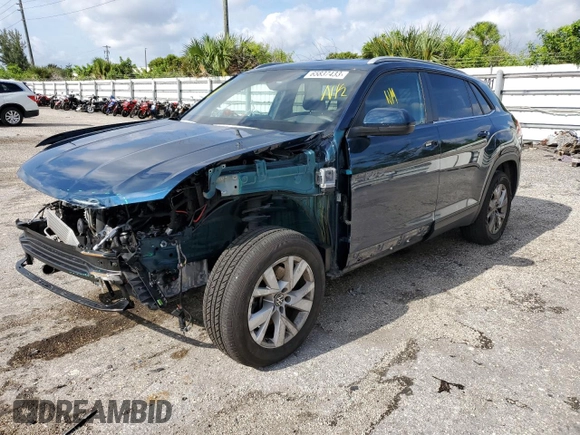 2020 Volkswagen Atlas S z VIN 1V2GC2CA9LC203783, wystawiony jako Copart lot #65837433 z przebiegiem 32 807 mil mil oraz . Historia ofert i sprzedaży dostępna na DreamBid. Obrazek 1.