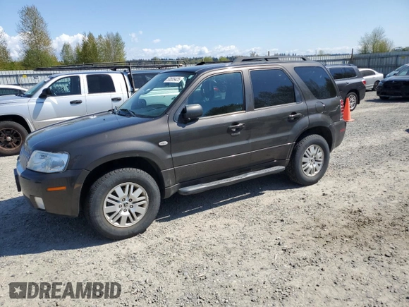 2005 Mercury Mariner Luxury z VIN 4M2CU57135DJ21208, wystawiony jako Copart lot #53555425 z przebiegiem 95 409 mil mil oraz Szkody całkowita. Historia ofert i sprzedaży dostępna na DreamBid. Obrazek 1.
