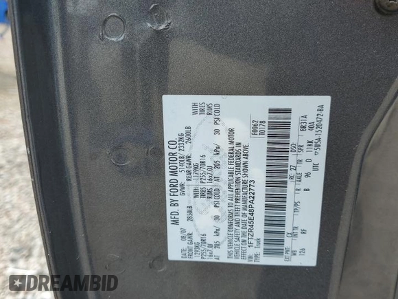 2008 Ford Ranger XLT with VIN 1FTZR45E48PA22773, listed as a Copart auction lot 56667445 with Not provided miles and Salvage title. Bid and sale history available at DreamBid. Image 12.