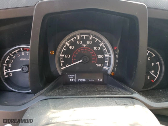 2012 Honda Ridgeline RTL with VIN 5FPYK1F54CB453251, listed as a Copart auction lot 71422434 with 167,759 mi miles and Salvage Title. Bid and sale history available at carsss.com. Image 9.