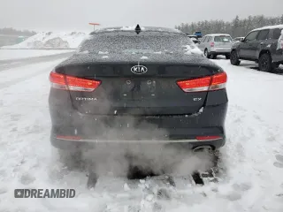 2016 Kia Optima EX with VIN 5XXGU4L36GG034257, listed as a Copart auction lot 46502445 with 114,801 mi miles and Salvage Title. Bid and sale history available at carsss.com. Image 6.
