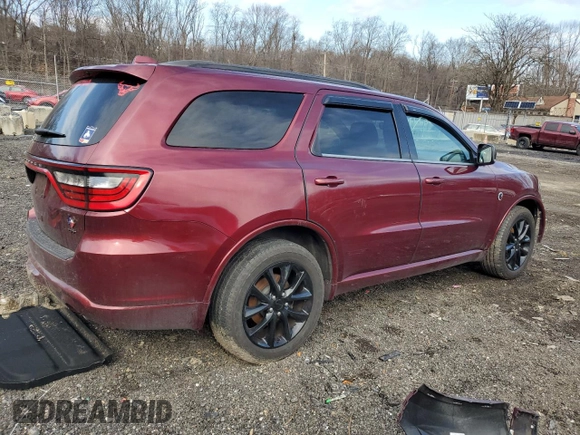 2018 Dodge Durango GT with VIN 1C4RDJDG5JC187468, listed as a Copart auction lot 44335735 with 62,567 mi miles and Salvage title. Bid and sale history available at DreamBid. Image 3.