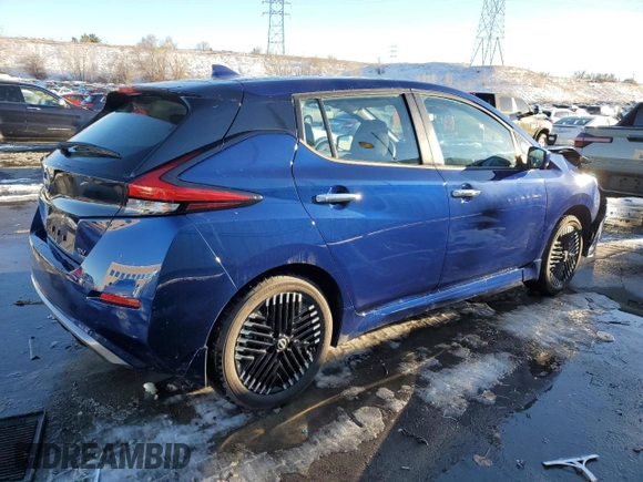 2025 Nissan LEAF SV Plus with VIN 1N4CZ1CV3SC560845, listed as a Copart auction lot 87508625 with 5,062 mi miles and Salvage Title. Bid and sale history available at carsss.com. Image 3.
