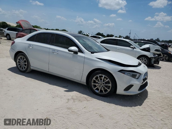 2020 Mercedes-Benz A 220 with VIN WDD3G4EBXLW039650, listed as a Copart auction lot 57315245 with 60,849 mi miles and Salvage title. Bid and sale history available at DreamBid. Image 4.