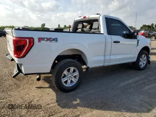 2022 Ford F-150 XL with VIN 1FTMF1E58NKE13404, listed as a Copart auction lot 80990584 with 24,179 mi miles and Salvage Title. Bid and sale history available at DreamBid. Image 3.