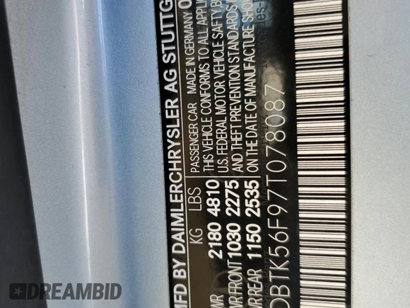 2007 Mercedes-Benz CLK 350 z VIN WDBTK56F97T078087, wystawiony jako Copart lot #73850774 z przebiegiem Nie podano mil oraz Szkoda całkowita • Salvage title. Historia ofert i sprzedaży dostępna na DreamBid. Obrazek 13.