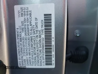 2022 Honda Ridgeline RTL z VIN 5FPYK3F55NB007222, wystawiony jako Copart lot #49155355 z przebiegiem 38 758 mil mil oraz Szkody całkowita. Historia ofert i sprzedaży dostępna na DreamBid. Obrazek 12.