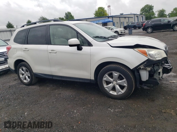 2014 Subaru Forester Premium z VIN JF2SJAEC1EH438969, wystawiony jako Copart lot #57674995 z przebiegiem 160 874 mil mil oraz Szkody całkowita. Historia ofert i sprzedaży dostępna na DreamBid. Obrazek 4.