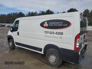 2024 Ram ProMaster Cargo Tradesman with VIN 3C6LRVVG8RE145742, listed as a Copart auction lot 80002054 with 4,576 mi miles and Salvage Title. Bid and sale history available at carsss.com. Image 2.