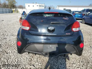 2015 Hyundai Veloster Turbo with VIN KMHTC6AE9FU217724, listed as a Copart auction lot 49740814 with 125,625 mi miles and Clean Title. Bid and sale history available at carsss.com. Image 6.