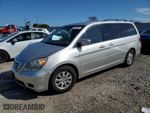 2008 Honda Odyssey EX with VIN 5FNRL38468B409706, listed as a Copart auction lot 50643855 with 124,573 mi miles and Non Repairable. Bid and sale history available at carsss.com. Image 1.